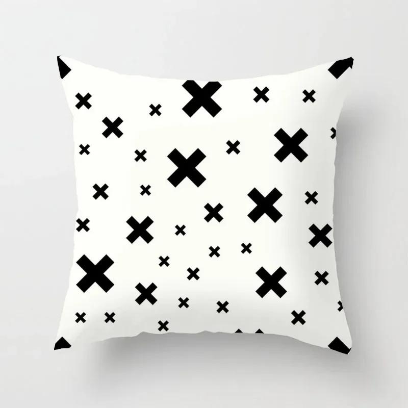 

Черно-белое искусство Наволочка для диванной подушки Чехол для подушки Кровать Дом Гостиная Автомобиль Офис 66x66cm