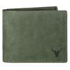 Leather Wallet for Men I Handcrafted I Credit/Debit Card Slots I 2 Currency Compartments I 2 Secret Compartments (Green Hunter)