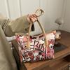 Bags Women'S Fashion Graffiti Printed Shoulder Handbag Large Capacity Portable Commuter Underarm Bag