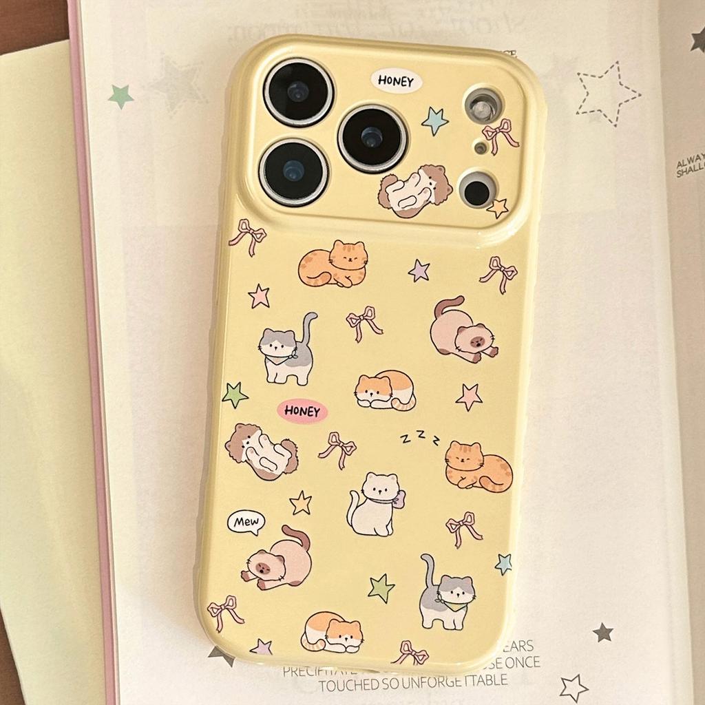 Cartoon Cute Cat Planet Phone Case for iPhone 17 and iPhone 17 Pro Max
