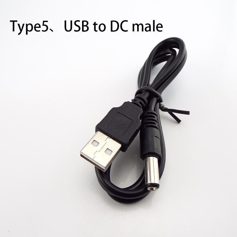 1 metru 2 pini DC usb mascul la mascul femela Cablu de alimentare cablu bricolaj Încărcare 5.5x2.1mm cablu 5.5mmx2.1mm conector mufă jack