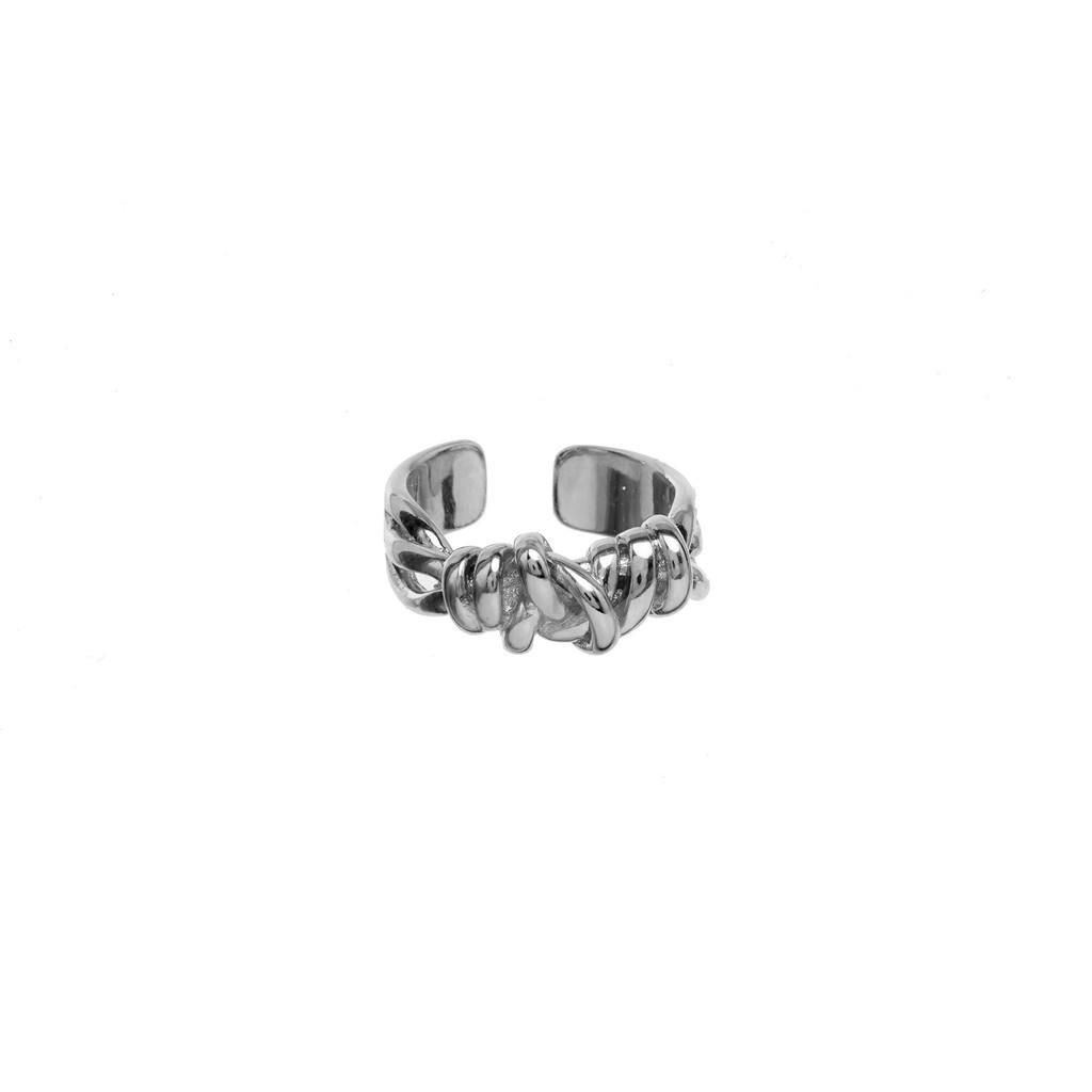 Luxurious Cold Aesthetic Geometric Ring With Adjustable Size For Modern Fashion Lovers