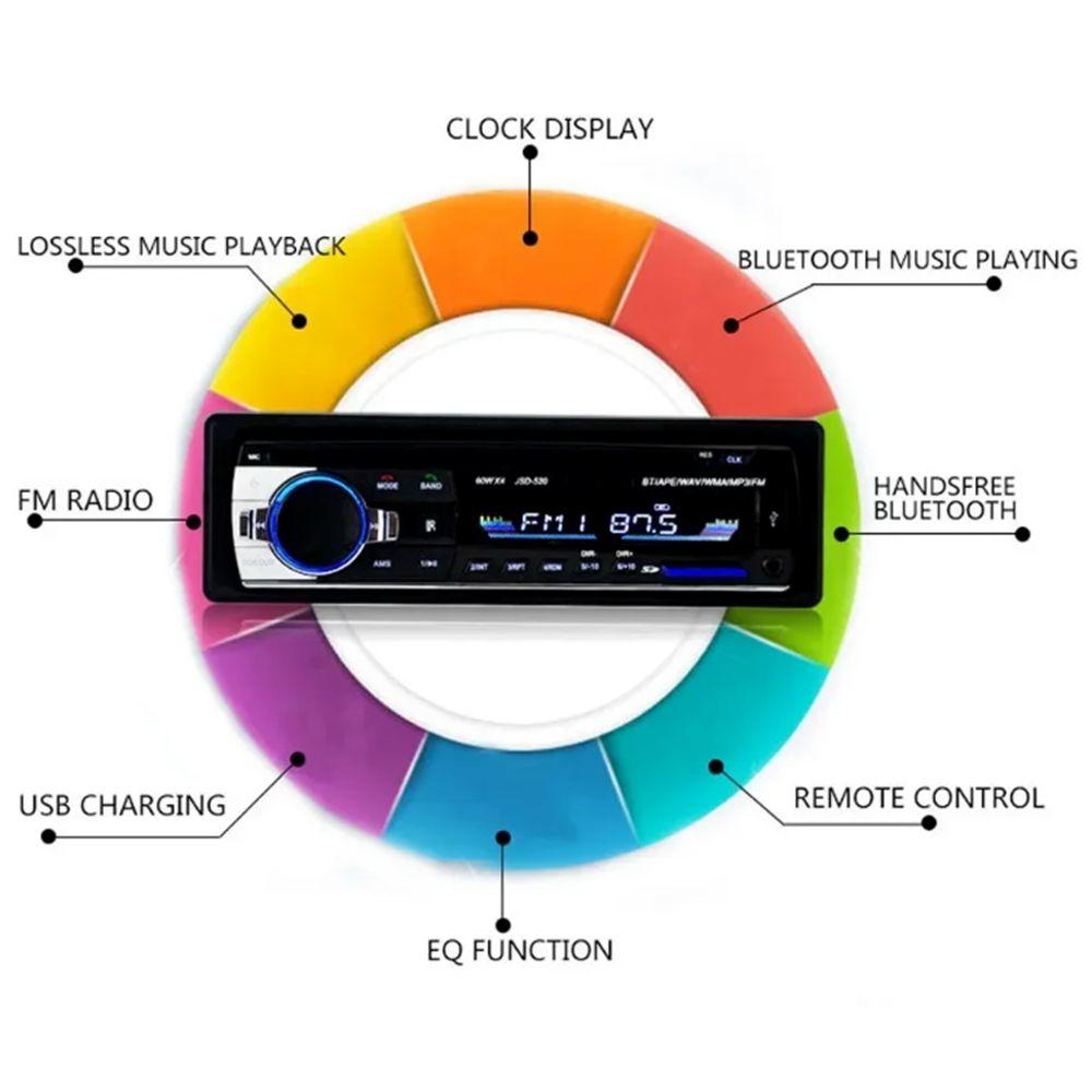 Button Control 12V Car Radio Bluetooth-compatible Car MP3 Player Bluetooth Car MP3 Player  USB