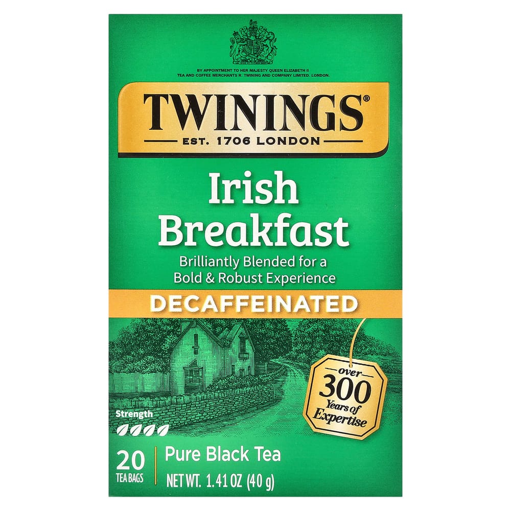 iHerb Twinings Decaffeinated Irish Breakfast Black Tea Bags, 20 Count (40g)