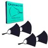 Onroad Co. Cotton Reusable and Washable 3 Layered Cloth Mask (Blue - Pack of 4, Large (Ideal for 60-90 Kg Weight Range)) for Unisex
