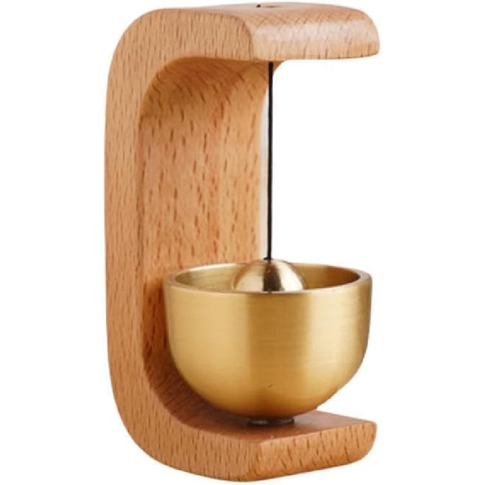 Wooden Shopkeepers Bell for Door Opening, for Home and Business, Shop Entry Alert Chime Chime for Home Refrigerator, Porch, Creative Crafts Gift