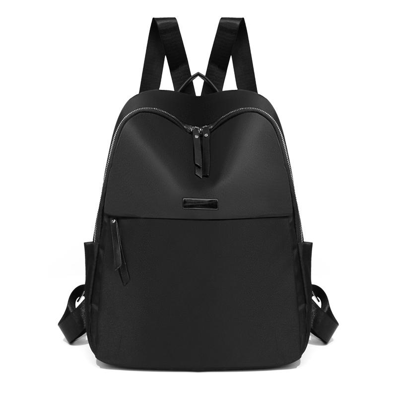 Oxford Women Travel Backpack Commuter Solid Color Backpack Student Schoolbag