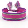 Ethnic Style Woven Bracelet with Embroidered Tassels - D Family DIY Promotion Wristband