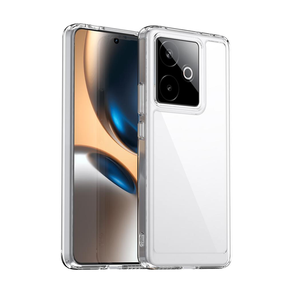 Für Realme GT 7 Hülle Für Hülle für Realme GT 7 7T Cover TPU Rand Acryl Schutz Rückseite Handyhülle für Realme GT7 Realme GT 7T