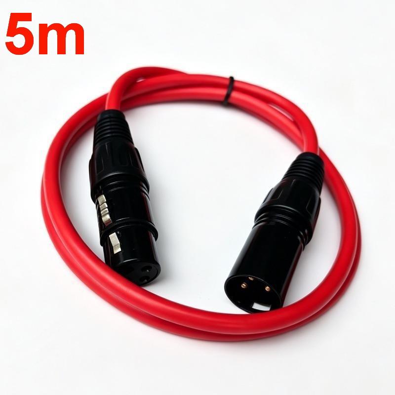 Color Coded Xlr Audio Cable Set Gold Plated Connectors Durable Jacket For Studio Recording Stage Live Dj Events Performances