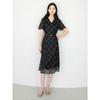 JUZUI Elegant Light Mature Wind Embroidered Glitter Waist Dress Women's Summer New Style