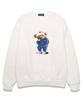 VANNWORKS Comport Bear Oversized Sweatshirt (Vndts105) White
