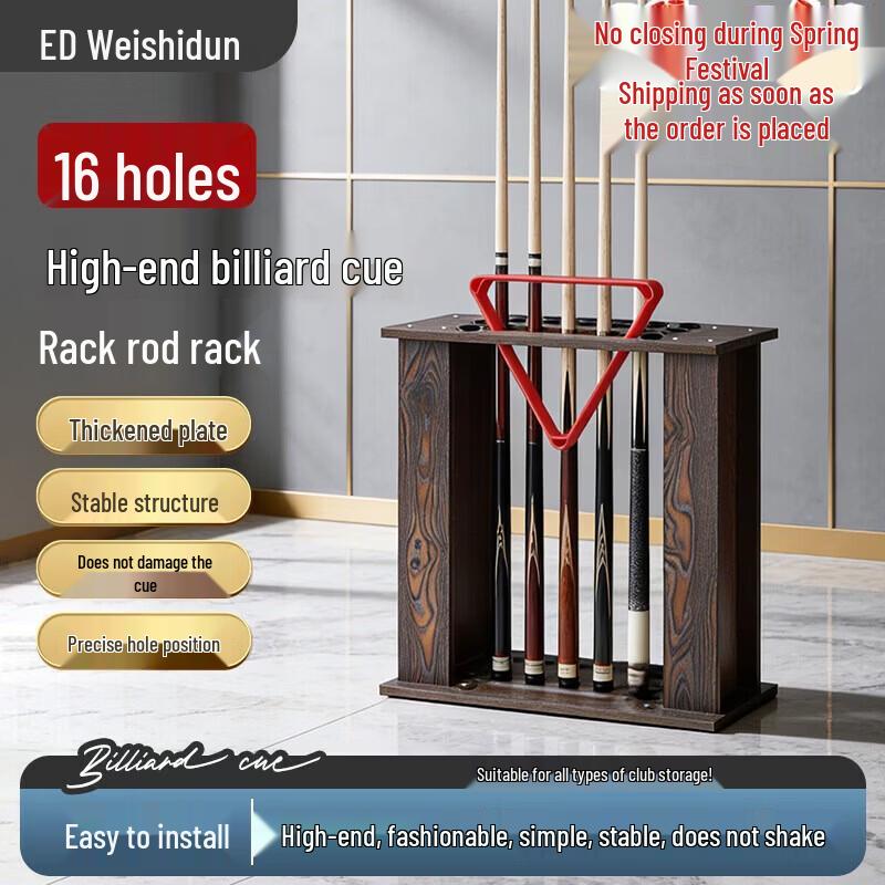 Weston 16-Hole Floor-Standing Billiard Cue Rack