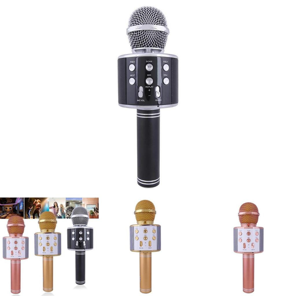 Kabelloses Bluetooth-Mikrofon Handheld Ktv Mini Tragbarer Lautsprecher USB-Player für den Heim- und Ktv-Gebrauch