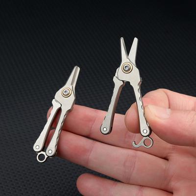 Titanium Alloy Small Scissors Men Women Mini Nose Hair Trimmer Portable Outdoor