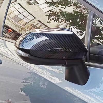 For Toyota Yaris Ativ Vois  2024 2025 ABS Carbon Fiber Exterior Car Door Side Wing Fender Rearview Reflection Mirror Cap