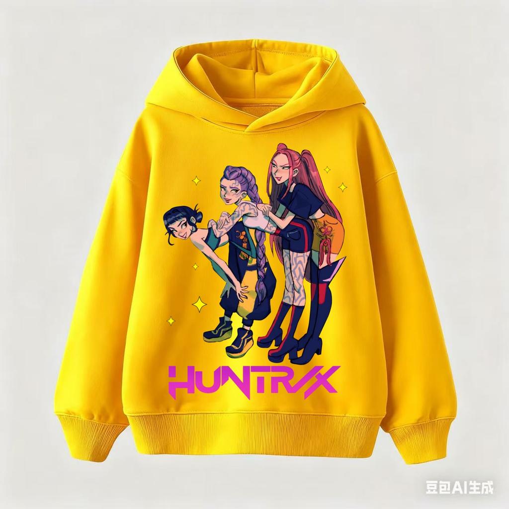 Bluzy KPop Demon Hunters Dla Dzieci Bluza z Filmu Bluza z Kreskówką Dla Chłopców Dziewczynek Modna Bluza Dla Kobiet Mężczyzn