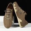 Fashion Handmade Leather Casual Men Shoes Design Lace Up Sneakers Man Loafers Breathable Soft Leather Shoes Men Driving Shoes