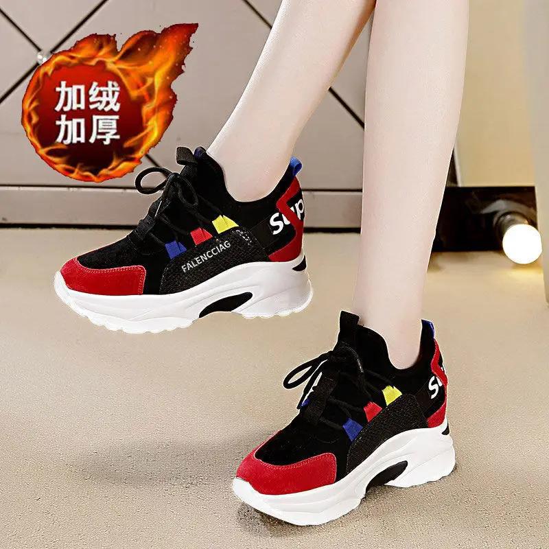 Shoe Women's New Net Celebrity Ins Tide Wild Student Thick-soled Casual Slimming Sneakers Zapatos De Mujer Sneaker Shoes
