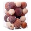 35pcs Shatterproof Christmas Velvet Ball Pendant Xmas Tree Ornaments  Home New Year Decorations