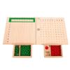Montessori Math Educational Wooden Blocks: Multiplication & Division Board for Infants & Toddlers