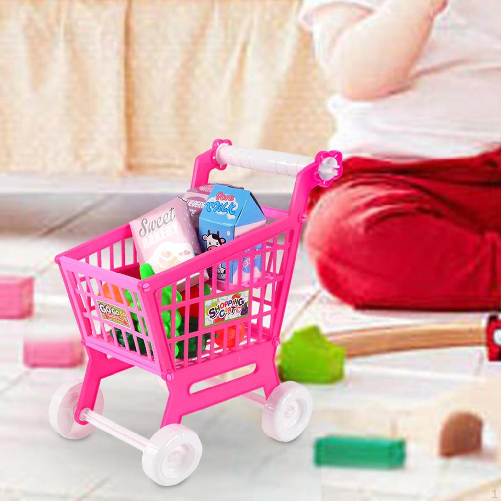 Kids Shopping Cart Set, Role Play for 3, 4, 5, 6 Years Old