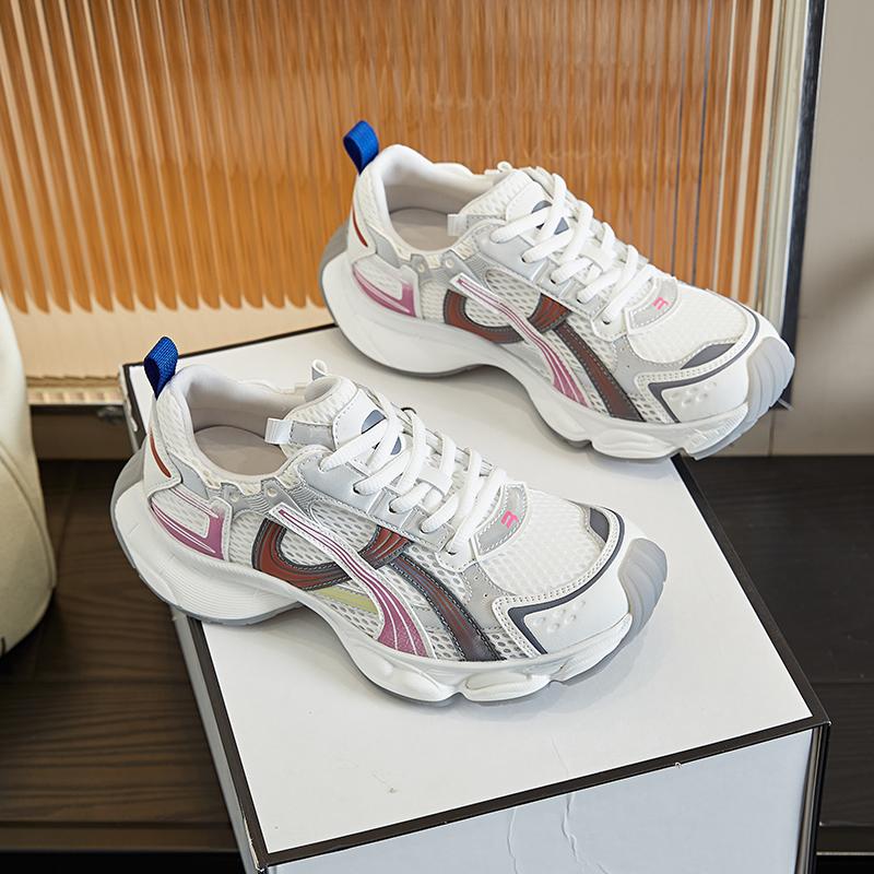 Fashion AIYUQI Women's Sneakers 2025 Summer New Women's Mesh Shoes Breathable Outdoor Flat Casual Sneakers Women