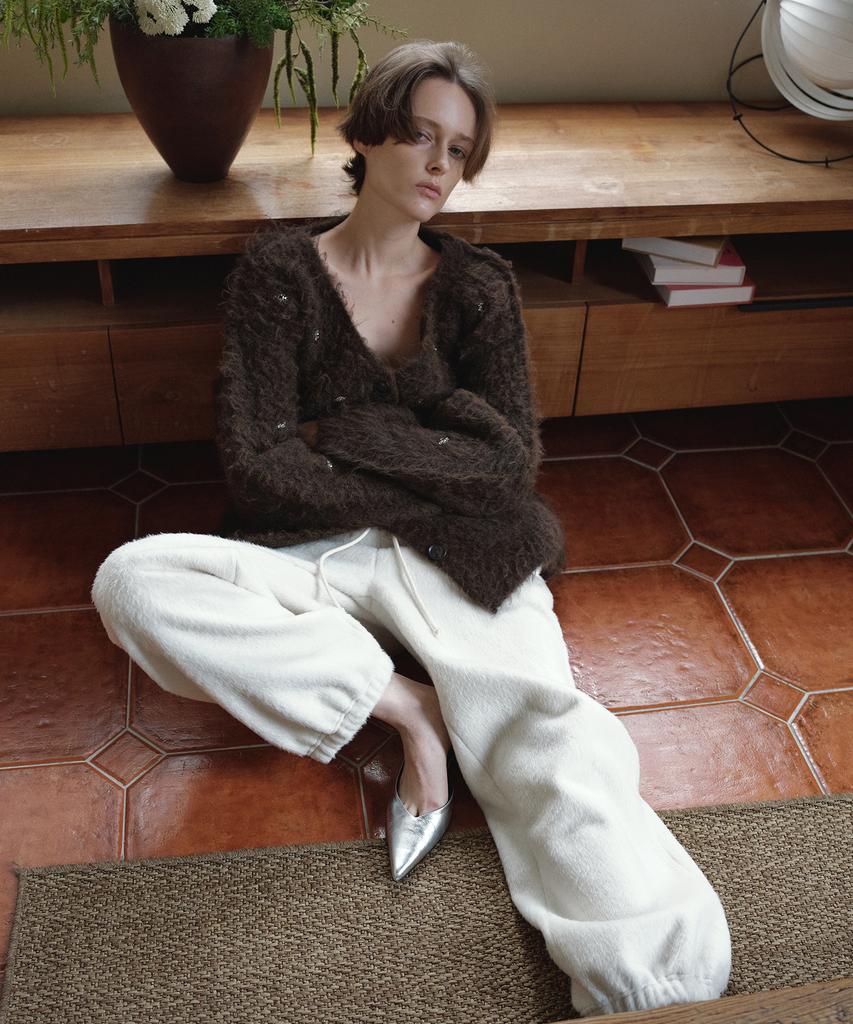 Obeodyupeulleeo Wool Over Jogger Pants_Ivory
