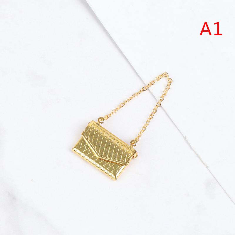 

Metal Chain Pack Doll Bag Miniature Shopping Handbag For Clothes Accessories