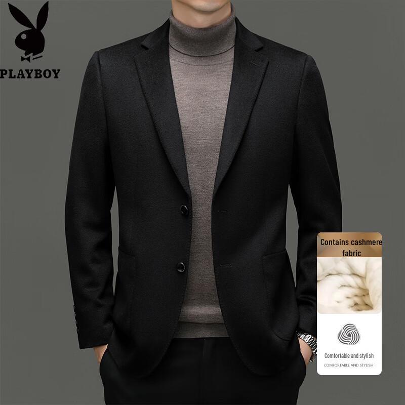 PLAYBOY Men's Wool & Cashmere Blend Casual Business Blazer