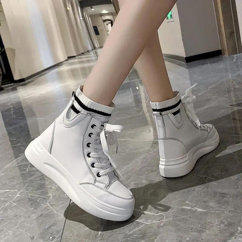 Fashion Booties Chunky High Platform Female Short Shoes Autumn Spring 2024 Designer Luxury Sale Trend Quality New In Women's Ankle Boots