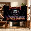 Megadeth (1) Personalized Name Blanket Soft Cozy Gift for Sofa Bed Couch Home Decoration