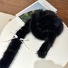Fluffy Y2k Bow Scarf Harajuku Women Scarf Elegant Bowknot Fur Scarf  Streetwear