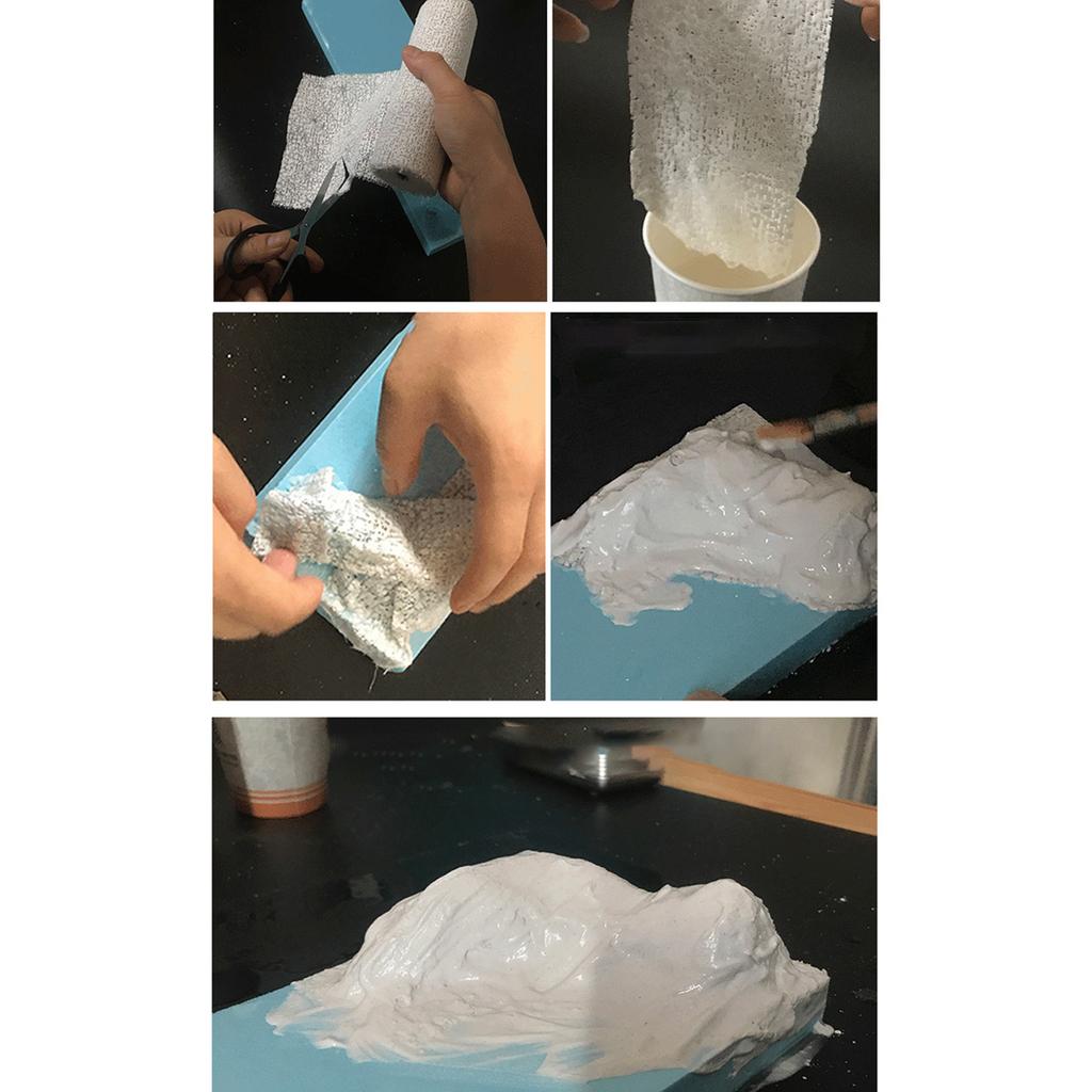 Pflaster Verbandrolle für Bastel- und Kunstprojekte Schnelltrocknend und leicht formbar Gipsabdruck Maskenherstellung Skulpturen