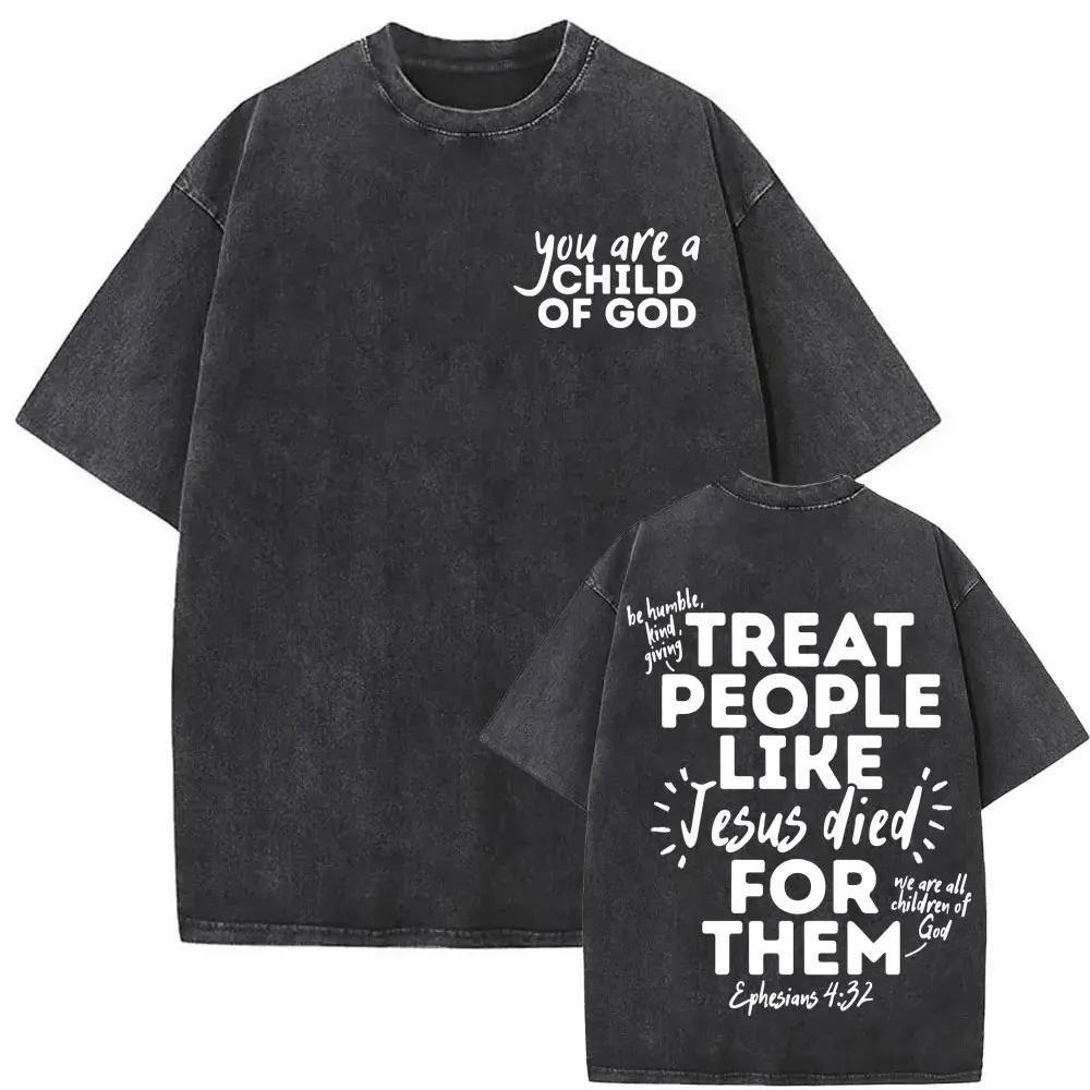 God Is So Much Bigger Than Print T Shirt Retro Christian Bible Jesus Doodle Vintage Washed T Shirts Unisex Women Harajuku Tee Shirt