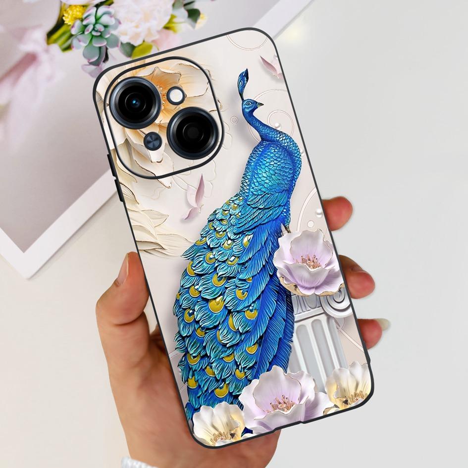 For Phone Case Tecno Spark Go 1 Cover 2024 Popular Flower Soft Silicone Back Protective Cover For Tecno Spark Go 2025 Pop 9 Etui