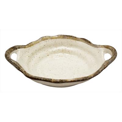 Mino Ware Shiro Karatsu Double Handle Small Bowl K11227