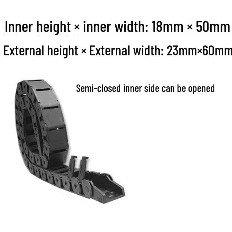 Nylon Drag Chain for Wire Guiding in Engraving Machines