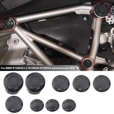 Pro BMW R1200GS R1250GS R 1200 GS LC Adventure ADV R 1250 GS Adventure 2014-2024 2024 2021 Motocyklové krytky otvorů rámu Krytky Záslepky