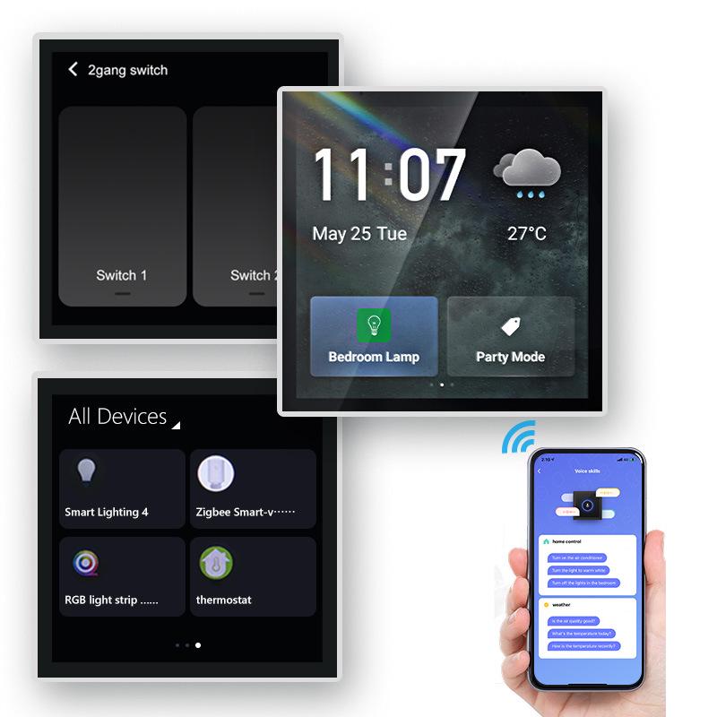 Tuya 4-inch Smart Home Touchscreen Hub with Built-in Alexa and Scene Control