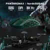 MAMBASNAKE M5 Ultra Lekki Bezprzewodowy Mysz do Gier z Włókna Węglowego PAW3950MAX Nordic52840, Ultralekka 39g±3g, Bezprzewodowa, 8000Hz, 2.4g/Bluetooth/USB-C,