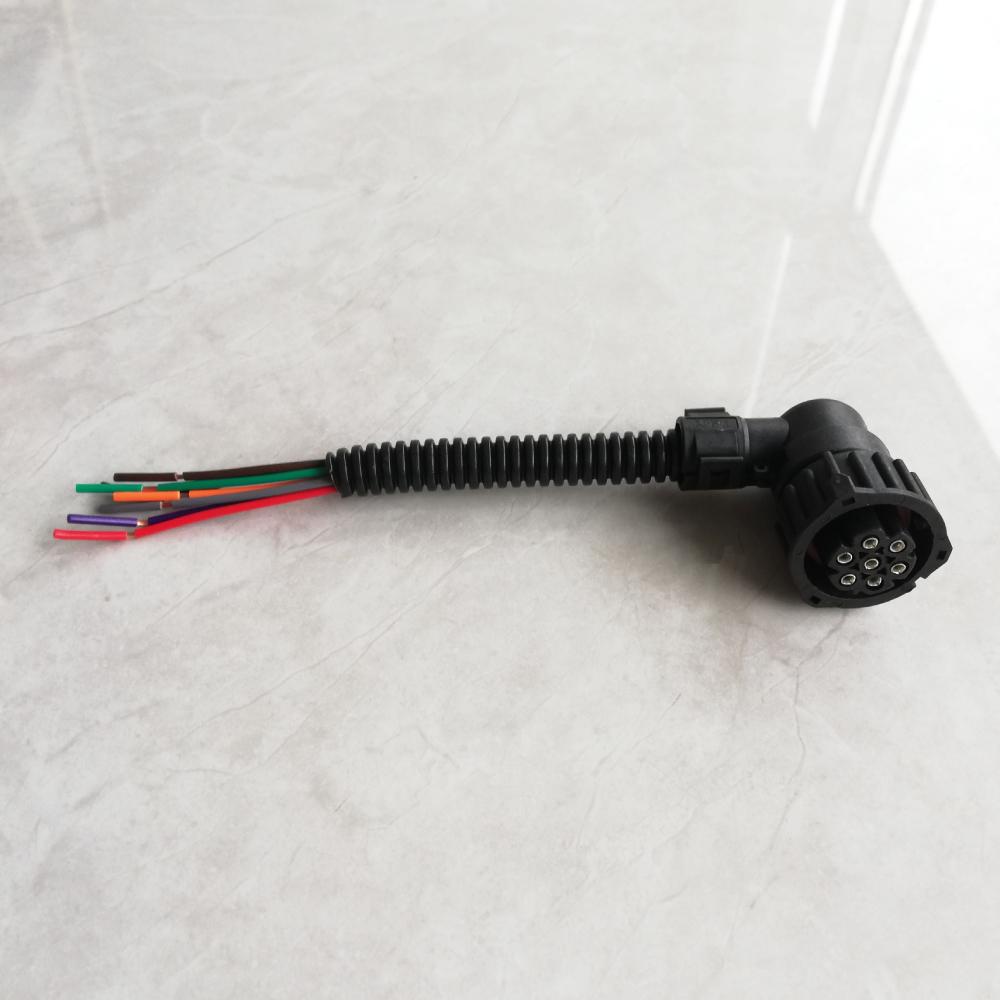 2Pcs 7Pin Connector Plug For Scania Mercedes Actros Volvo FH FM FL IVECO Truck Tail Light Wire Harness