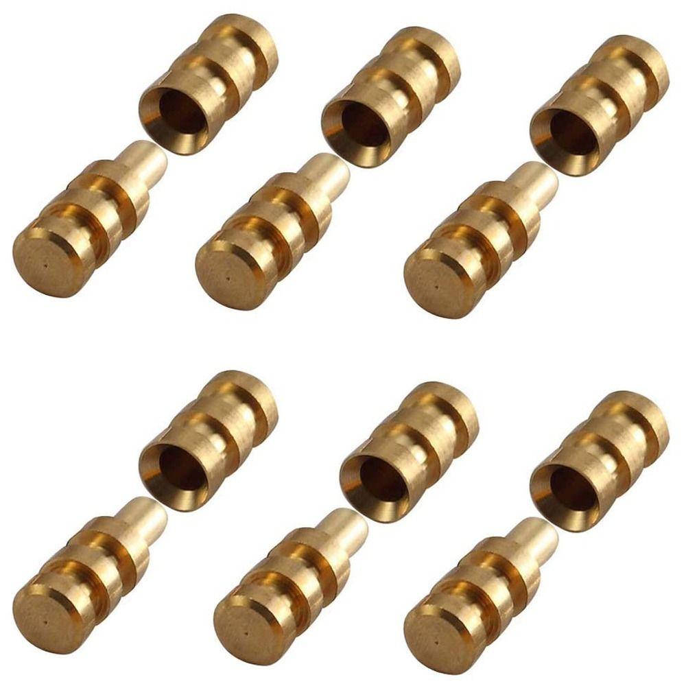 

1/15Pcs Yellow Dowels Table Bolt Metal Sleeve Connectors Useful Table Pins Furniture 1Pc