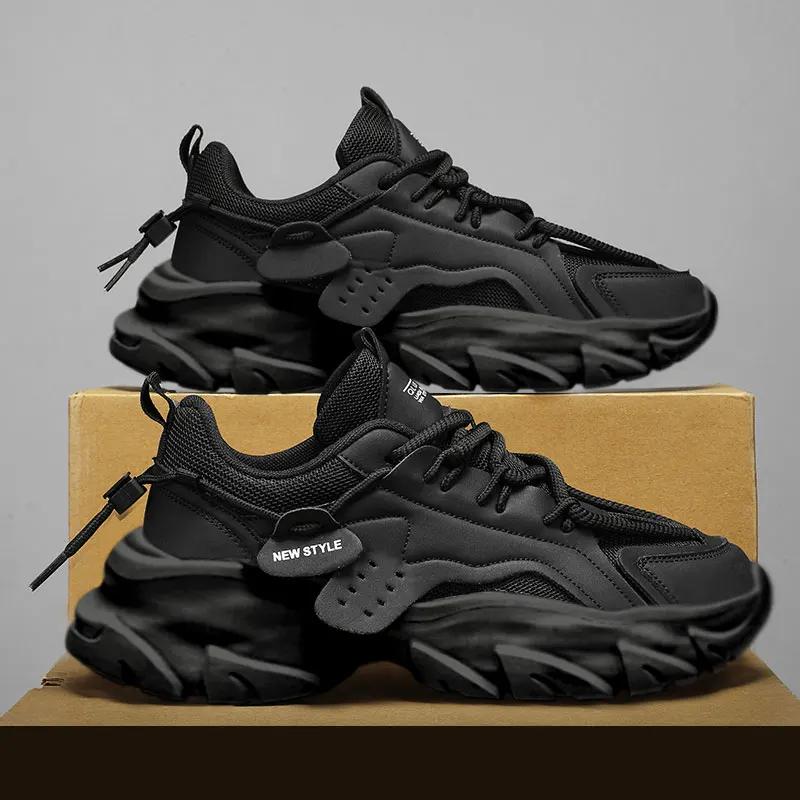 Men'S Shoe Breathable Thick Soled Casual Sneakers Outdoor Running Four Seasons New Tennis Men Soft Soles Comfort Male Sneakers