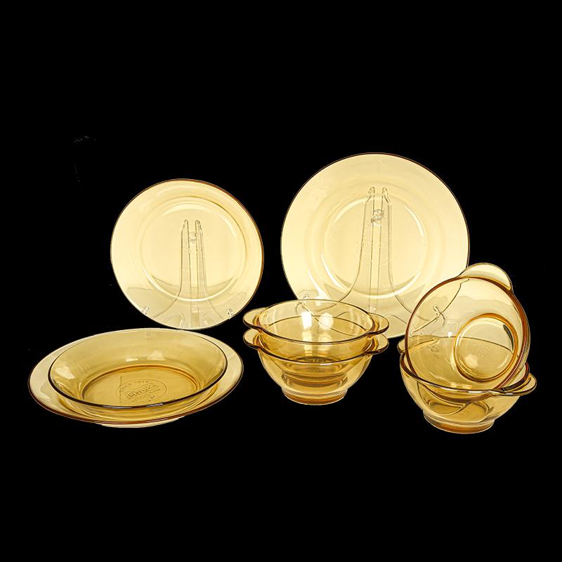 Pyrex Shiny Crystal Glass Tableware 8-Piece Set