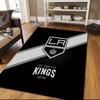 Los Angeles Kings Flannel Pattern Square Carpet,Area Rug,Carpet Rug for Living Room Bedroom Sofa Playroom Decor,Non-slip Floor Mat