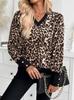 2025 New Spring V-neck Color Block Long Sleeve T-shirt