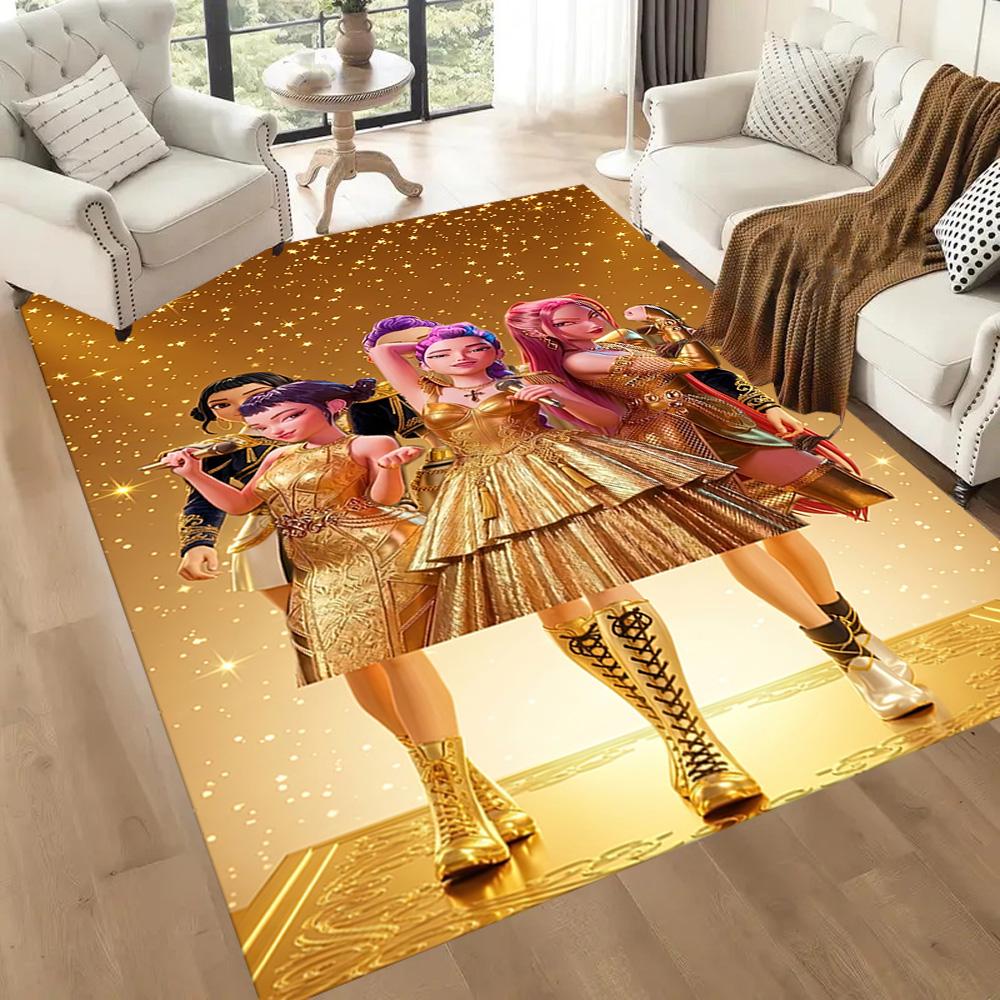 Futuristic Fashion Party Square rugs are a great choice for living rooms, bedrooms, home décor, and as gifts.