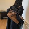 Hollow Rivet Belt Buckle Underarm Shoulder Bag Large Capacity Designer Women Tote Bag Trendy Commuter Top Handle Handbag