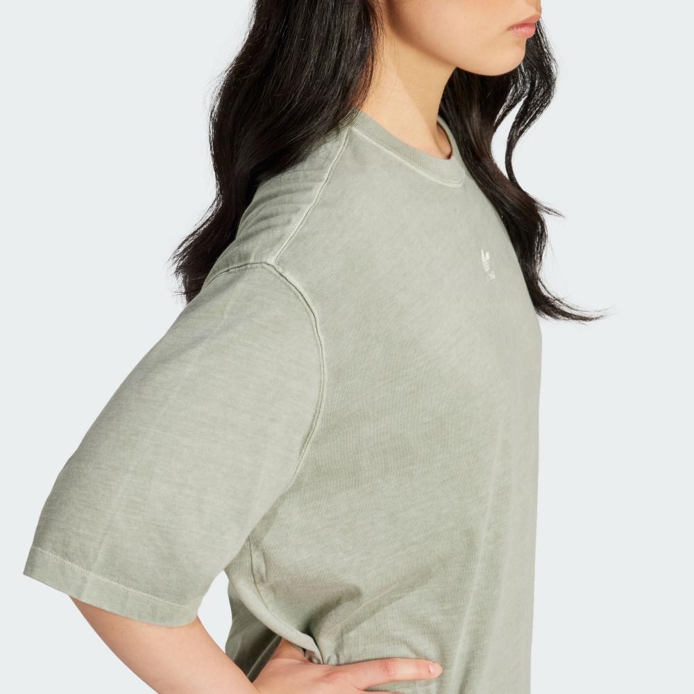 adidas Originals Comfortable Sports Casual Short Sleeve T-Shirt Women Tops Light-Green JD5344